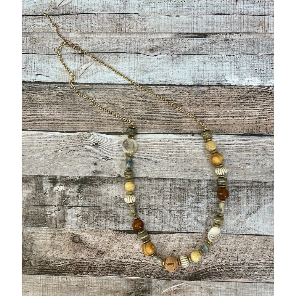 Beaded Necklace Multicolored With Extension Causal or Dressy Trendy